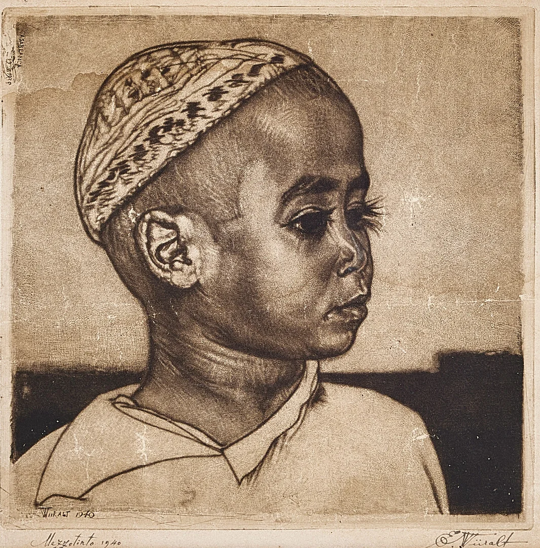 EDUARD WIIRALT. "Noor araablane" (A young Arab). — Engravings & Prints — Stockholms Auktionsverk Magasin 5
