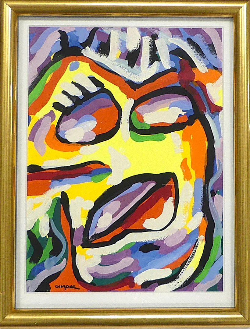 GÖRAN GIMDAL. gouache, signerad. — Paintings — Lysekils Auktionsbyrå