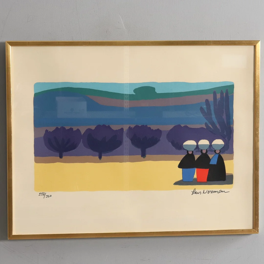 LARS NORRMAN. Guatemala, litografi, signerad och numrerad 332/360. — Engravings & Prints — Örebro Stadsauktioner