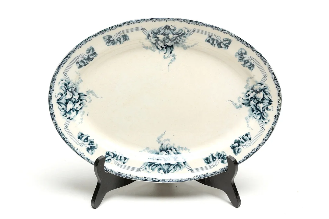 UPPLÄGGNINGSFAT, flintgods, Göteborg, jugend, tidigt 1900-tal. — Tableware — Kalmar Auktionsverk