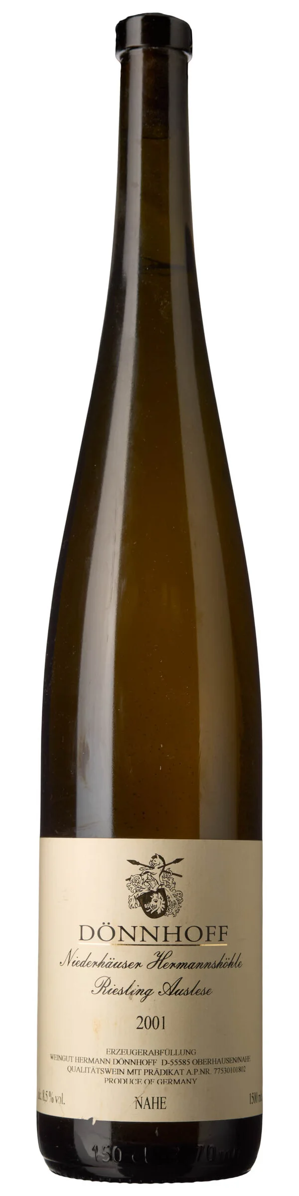 1 x MAG Niederhäuser Hermannshöhle Riesling Auslese 2001, Dönnhoff — 1 x MAG Niederhäuser Hermannshöhle Riesling Auslese 2001, Dönnhoff — Vin/Vin — Blomqvist