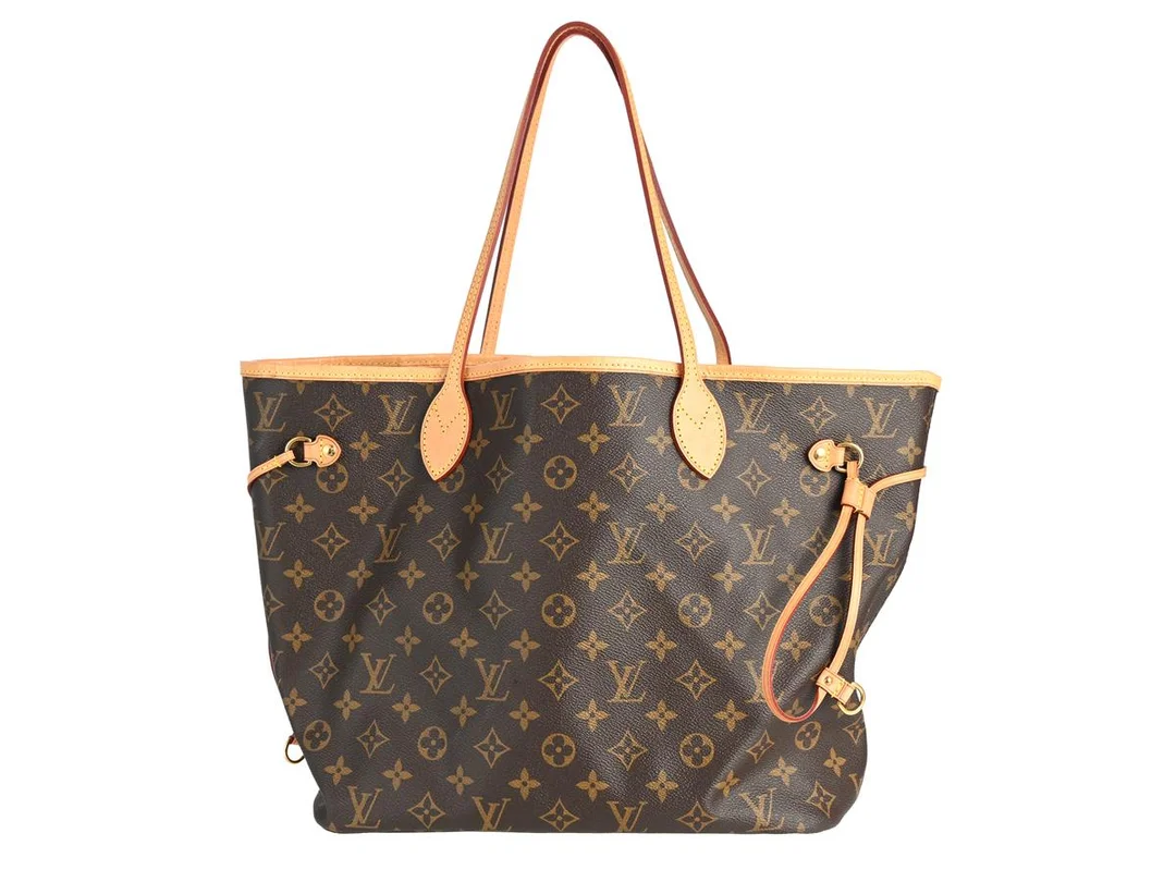 VÄSKA, LOUIS VUITTON, Neverfull GM, monogram canvas, guldfärgade beslag, 33x29x16 cm, märkt SR3197, år 2017, inner pochette, 24,5x15 cm, märkt LA3177, år 2017, kvitto från 2018, dustbag. — Accessoarer/Väskor — Kaplans