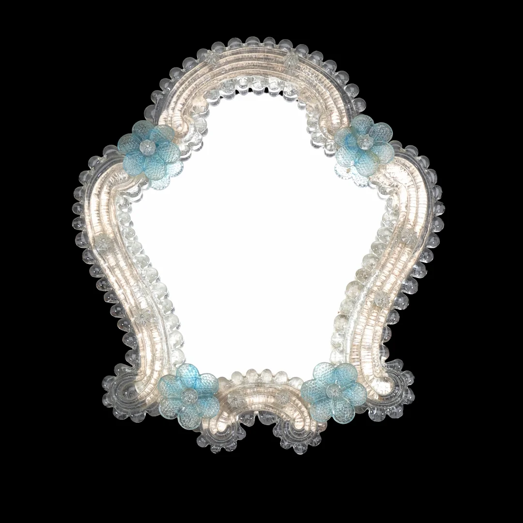 MID-CENTURY MURANO GLASS MIRROR. — Art glass — Young's Auctions