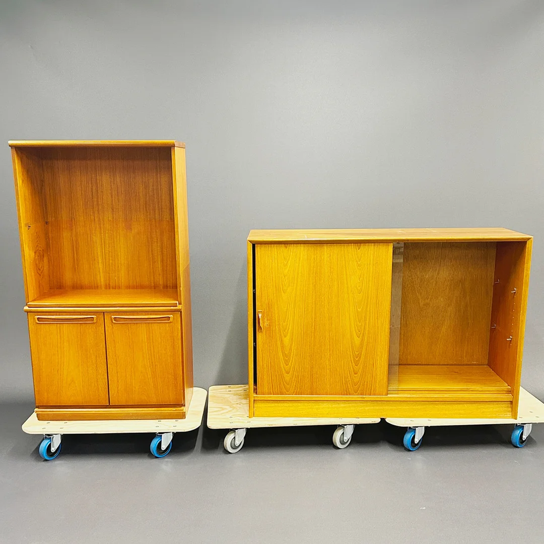 TWO TEAK CABINETS. — Cupboards, Cabinets & Shelves — Chalkwell Auctions