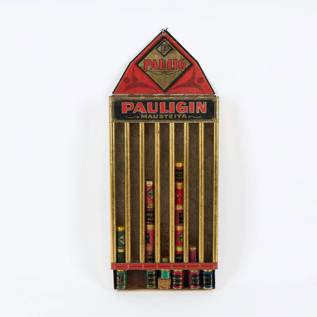 KRYDDHYLLA, plåt, Paulig, 1900-talets mitt. — Other collectables — Stockholms Auktionsverk Helsinki