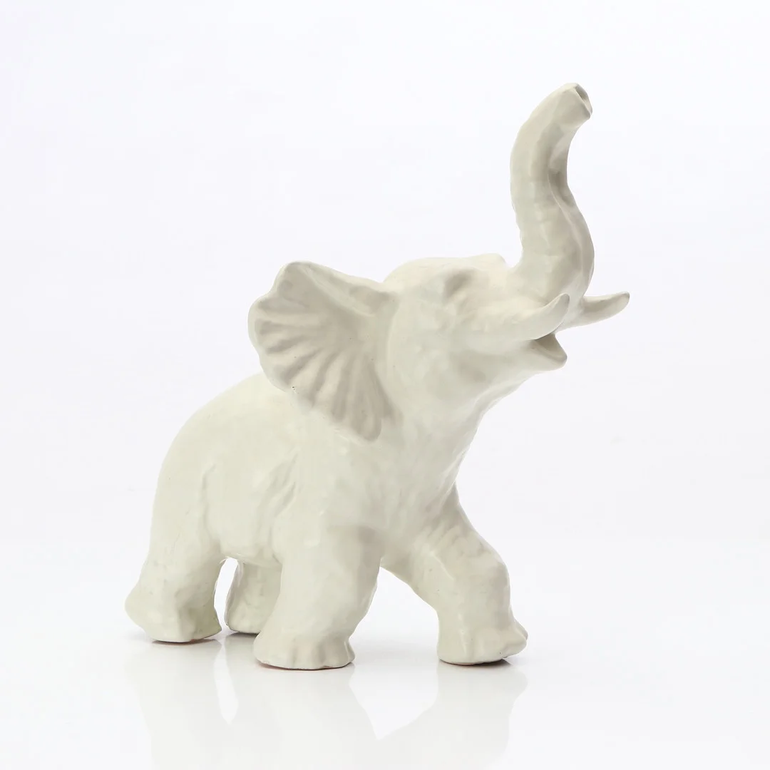 VICKE LINDSTRAND. ELEFANT. Glaserad keramik. Upsala-Ekeby. Omärkt. — European — Skånes Auktionsverk