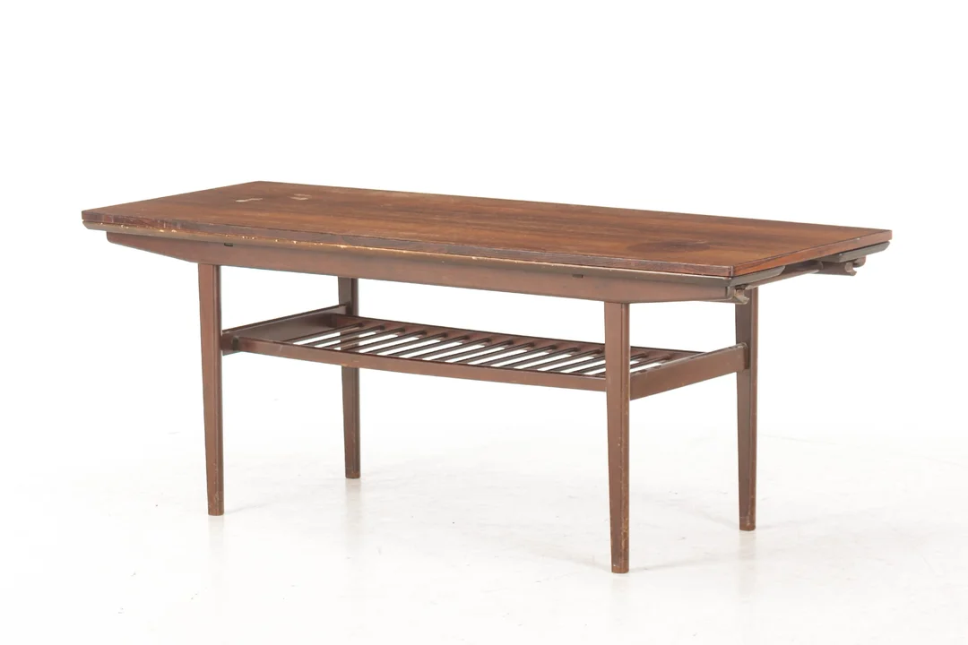 Copenhagen table / elevation table made of rosewood and beech — Furniture/Coffee tables, occasional tables — Lauritz