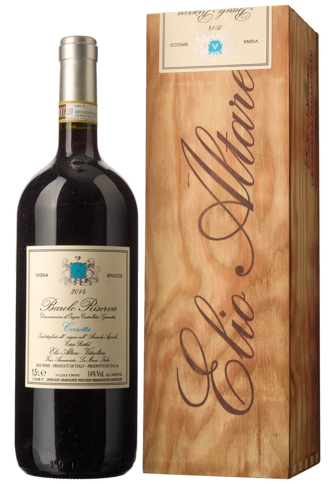 1 x MAG Barolo Riserva Cerretta Vigna Bricco 2014, Elio Altare — 1 x MAG Barolo Riserva Cerretta Vigna Bricco 2014, Elio Altare — Vin/Vin — Blomqvist