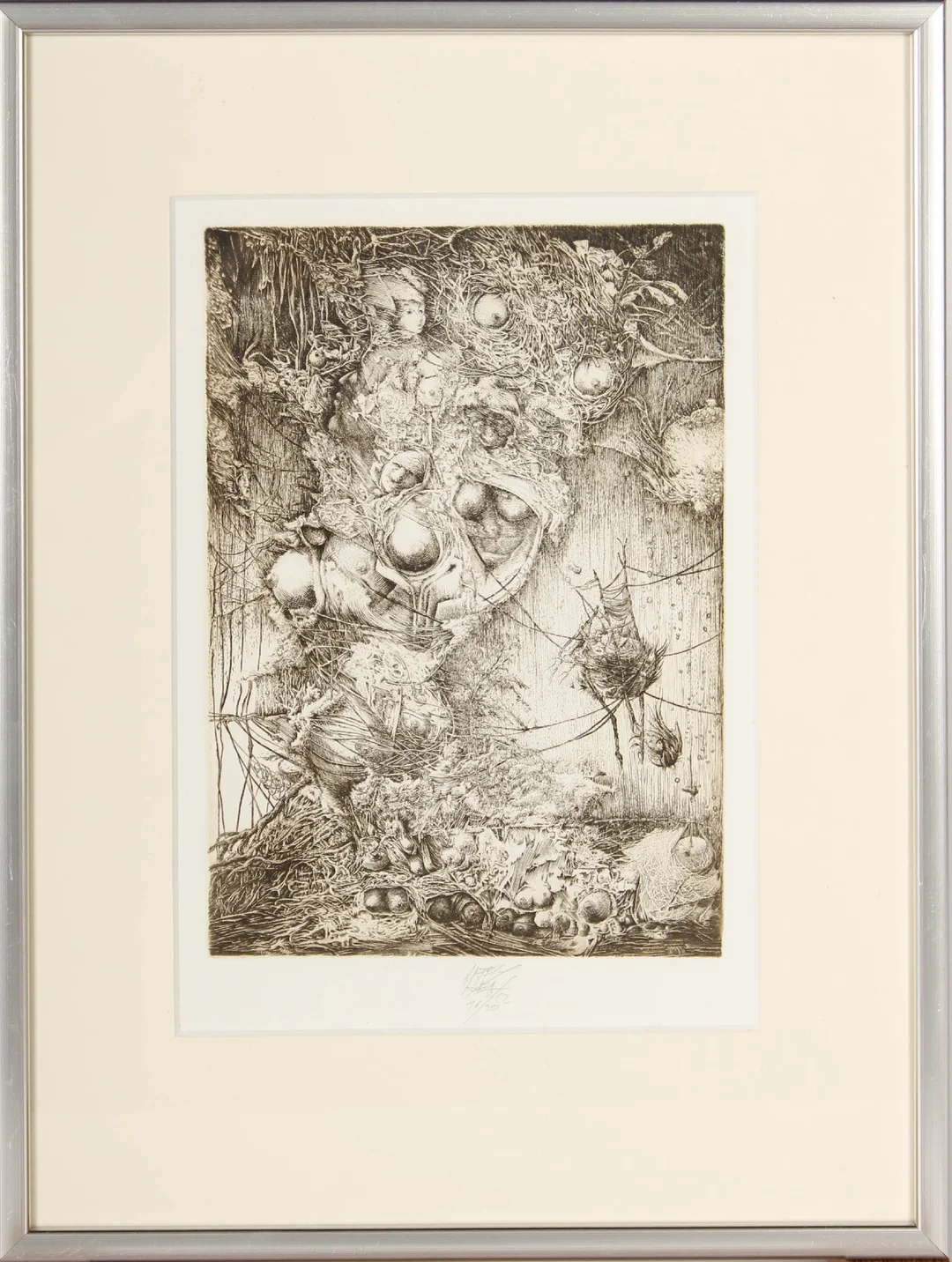 Henryk Feilhauer. 'Matka Natura', Copper engraving — Paintings and sculptures/Prints and photography — Lauritz