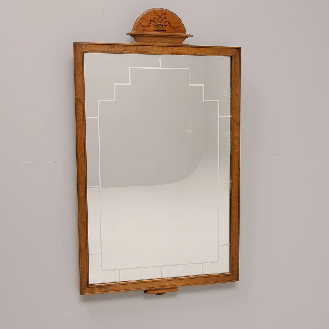 ART DECO, spegel, 1930-tal. — Mirrors — Auktionsbyrån Varberg