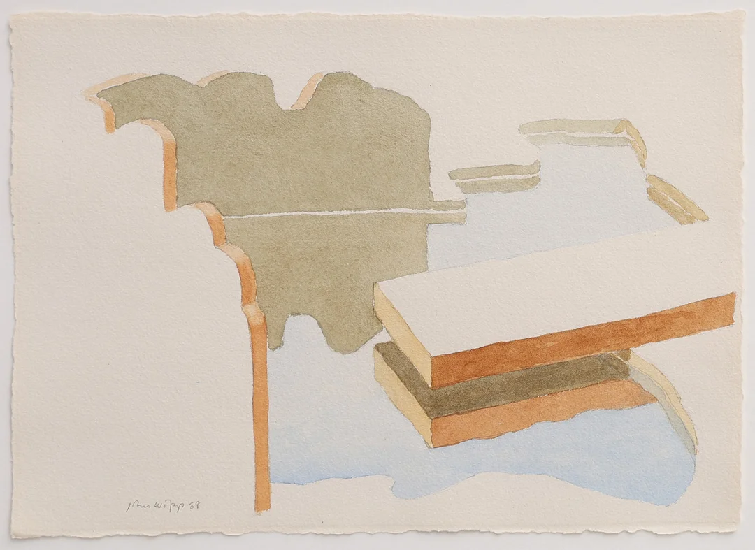 JOHN WIPP. KOMPOSITION, 1988. — Paintings — Crafoord Auktioner Lund