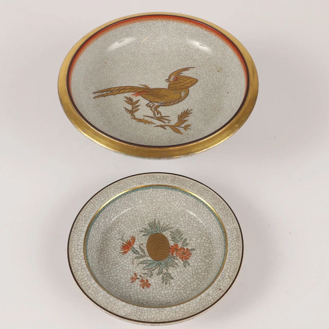 SKÅLFAT, 2 stycken, porslin, Royal Copenhagen, Danmark. — European — Helsingborgs Auktionskammare