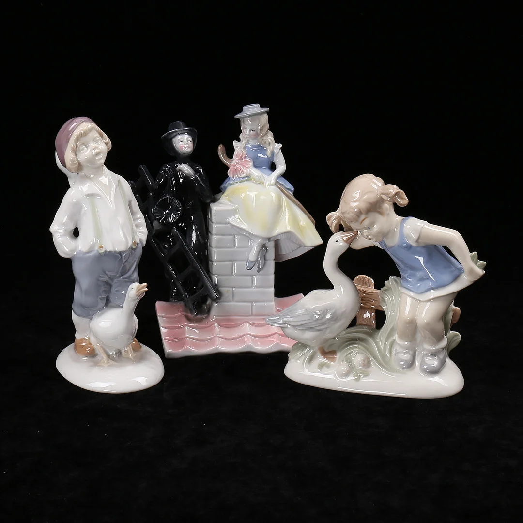 FIGURINER, 3 st, porslin, Tyskland, 1900-talets mitt. — European — Växjö Auktionskammare