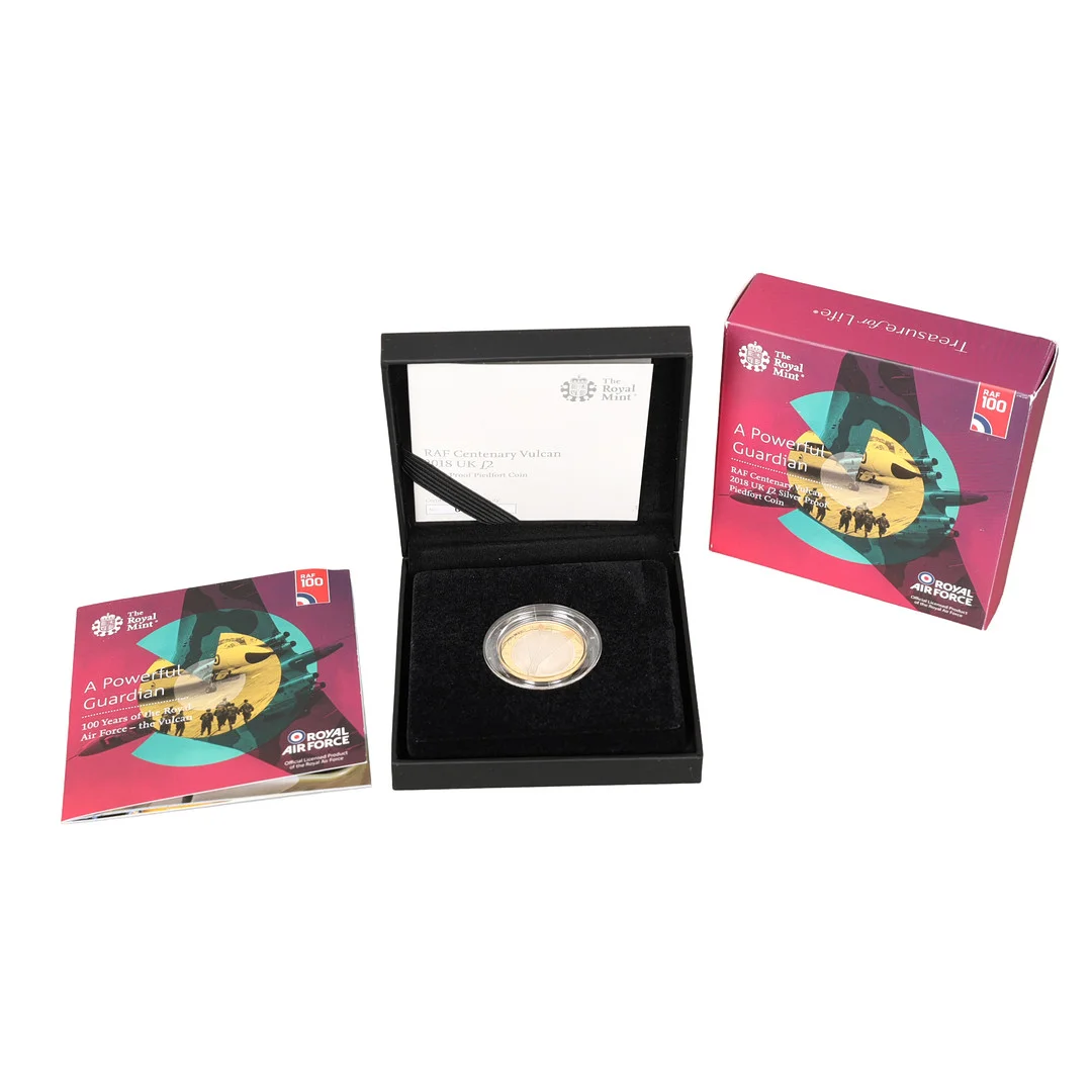 ROYAL MINT RAF CENTENARY SILVER PROOF £2 COIN. — Coins & Banknotes — Bishop & Miller