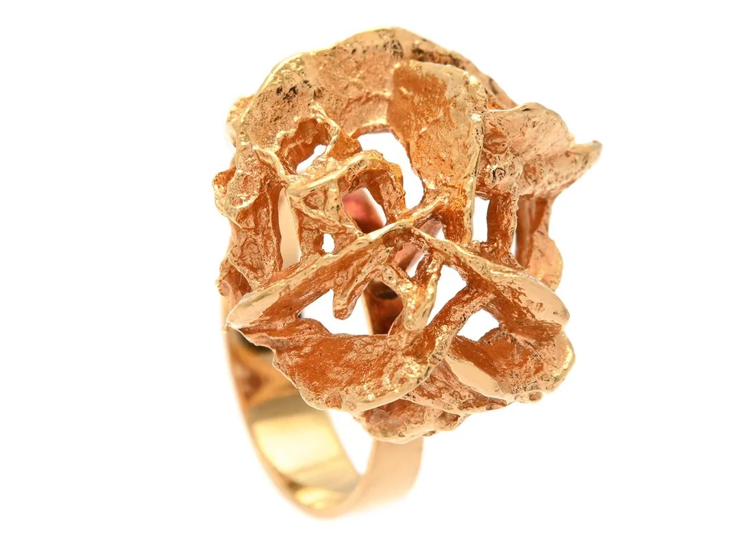 LAPPONIA, ring, Kioto, 18K guld, Björn Weckström, Finland, stl 17 mm, vikt 11,5 g, svensk importstämpel. — Smycken/Ring — Kaplans