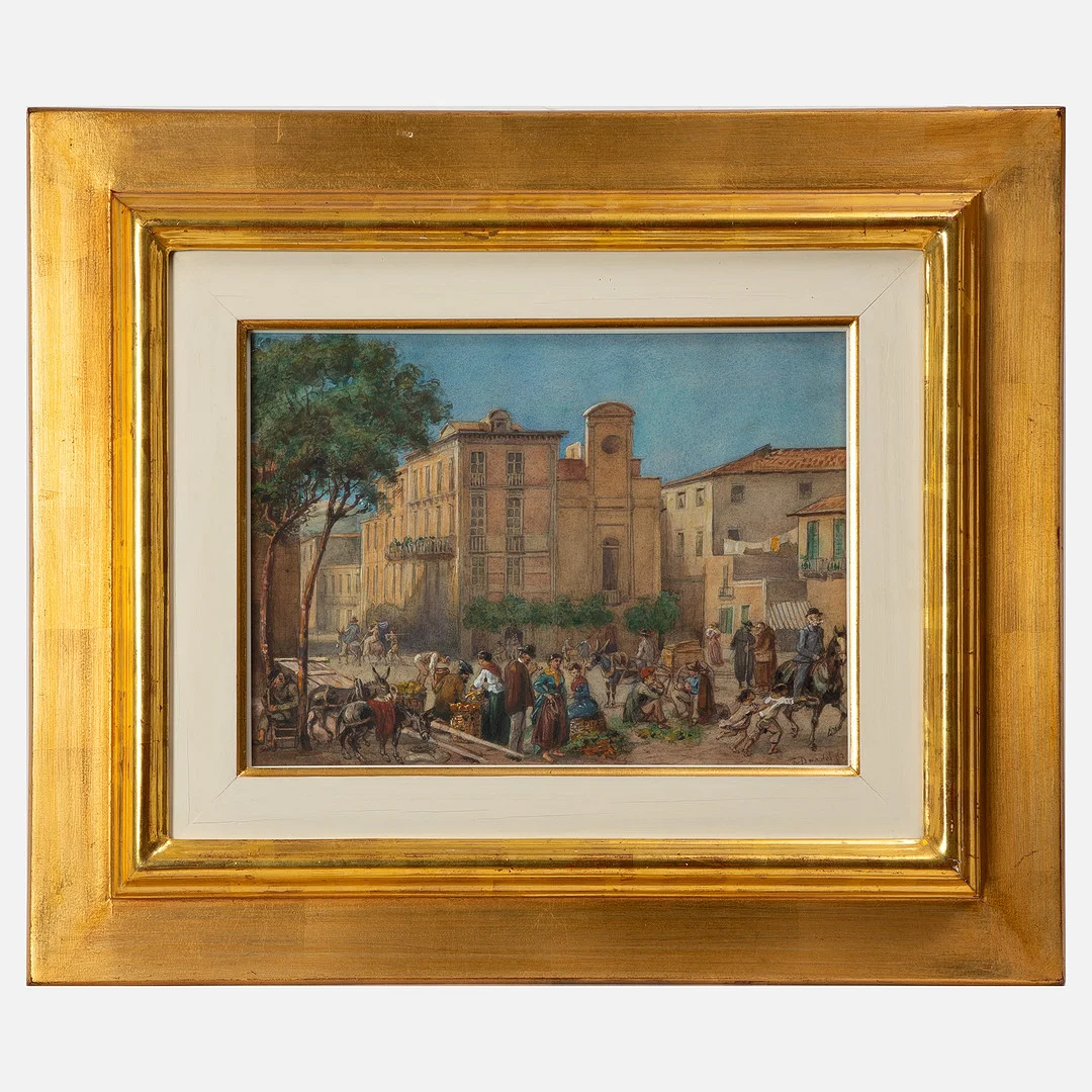 FRITZ VON DARDEL. Torgscen. — Paintings — Stockholms Auktionsverk Göteborg