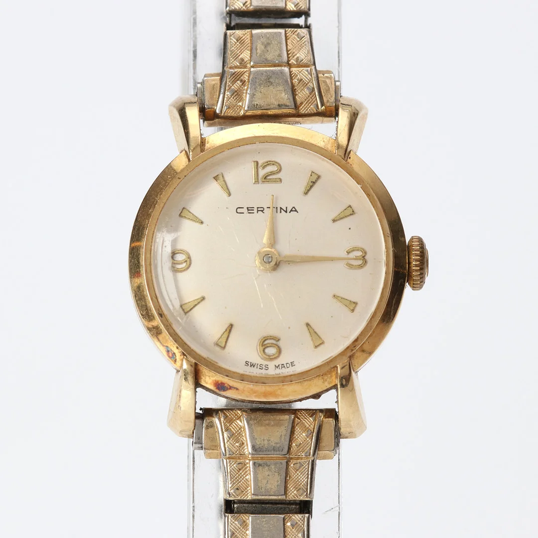 CERTINA, DAMARMBANDSUR. Boett i 14k guld. — Wristwatches — Skånes Auktionsverk