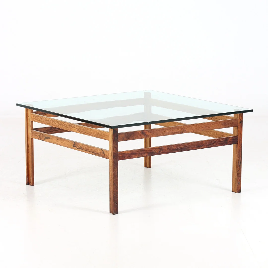 SOFFBORD, glas, jakaranda. 1960/70-tal. — Coffee Tables — Stadsauktion Sundsvall