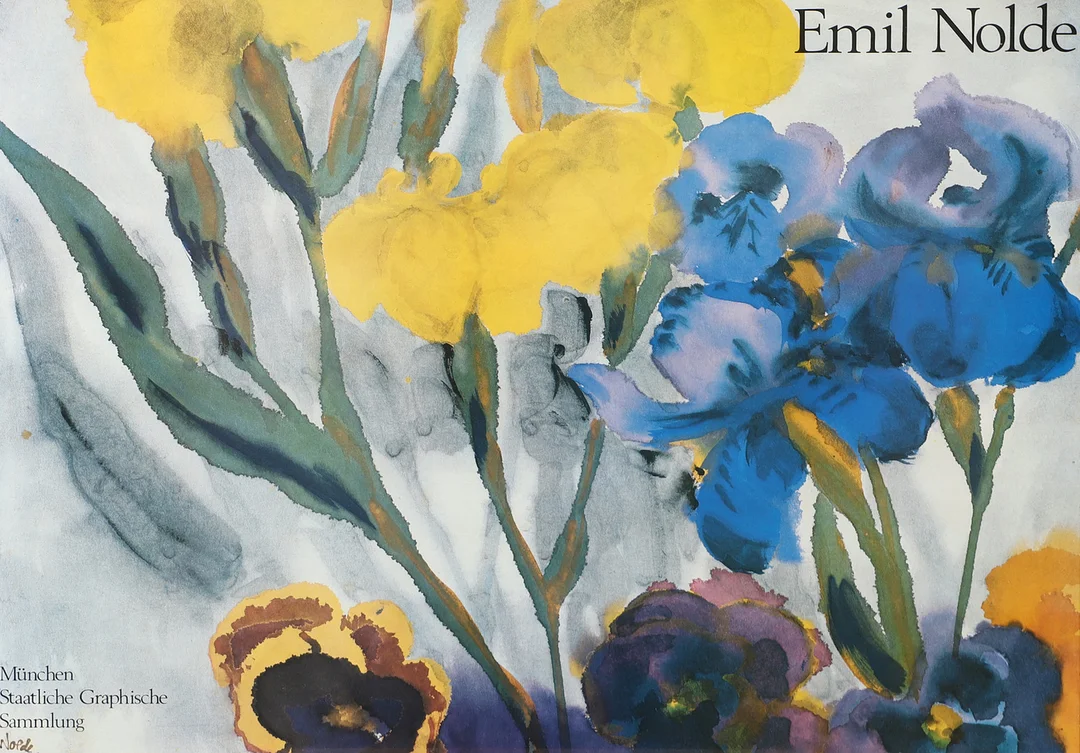 EMIL NOLDE. Utställningsaffisch München. — Engravings & Prints — Helsingborgs Auktionskammare