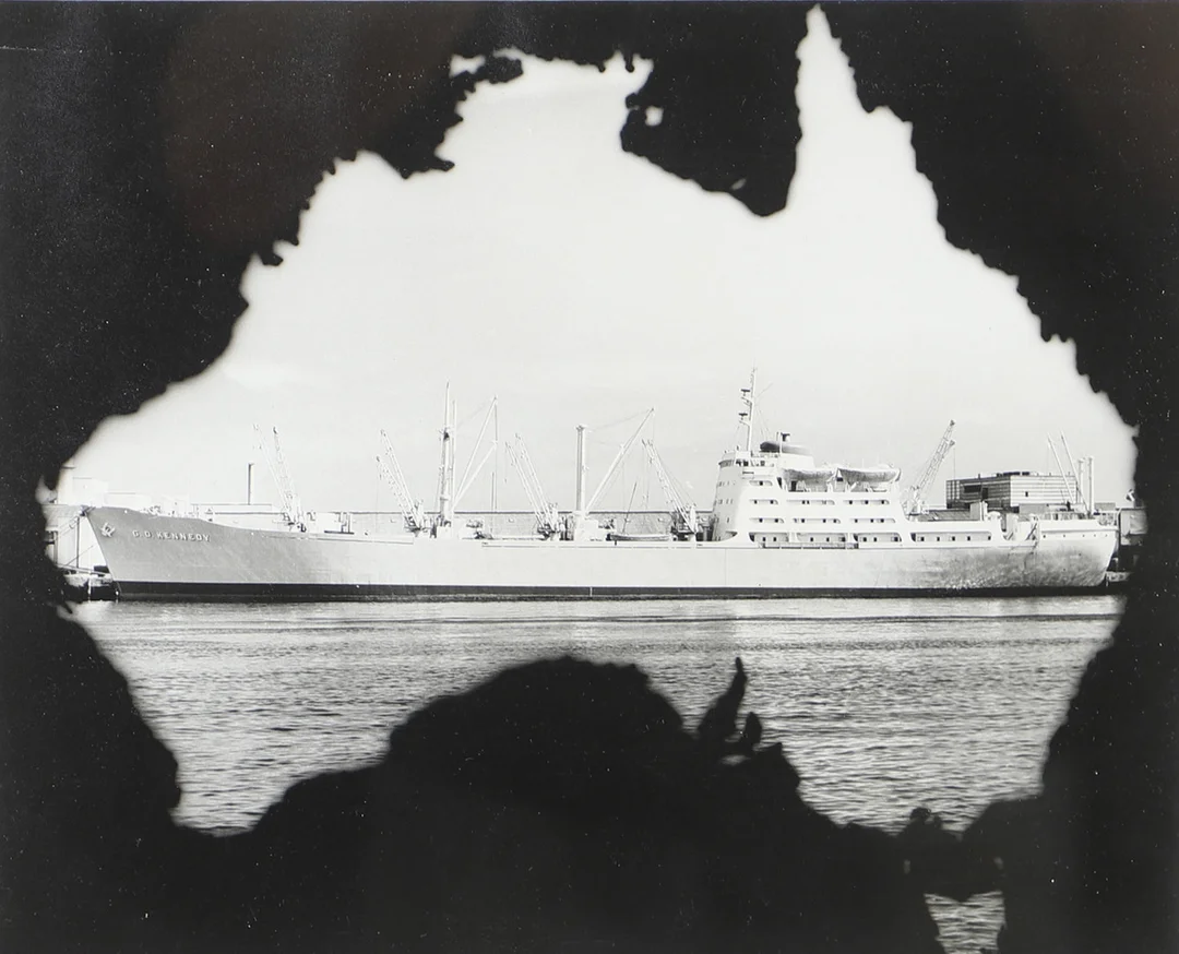 OKÄND KONSTNÄR. Lastfartyg Australien, fotografi, osignerad. — Photography — Helsingborgs Auktionskammare