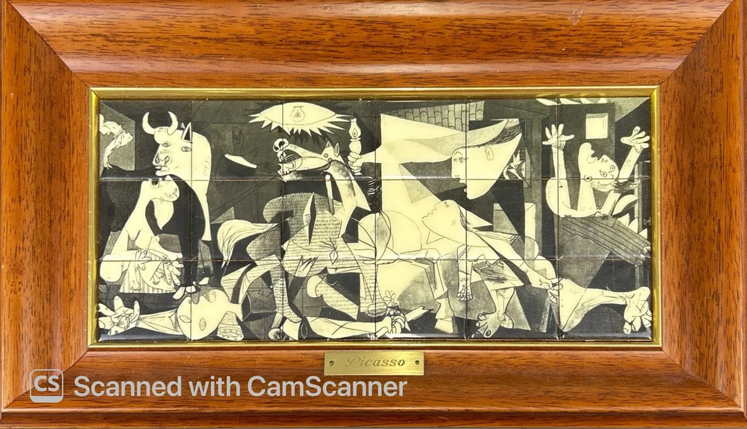 REPRODUCTION PICASSO STYLE MURAL. — Other — Chalkwell Auctions