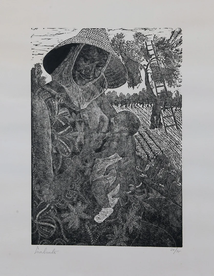 PACO CUADRADO. Maternity. — Engravings & Prints — Balclis