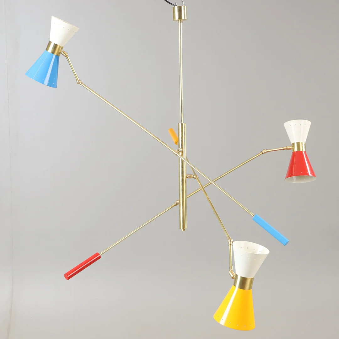 TAKLAMPA, "Bilancere Papillon Articolato", Luci Progetti, Parma, Italien, samtida. — Ceiling lights — Helsingborgs Auktionskammare