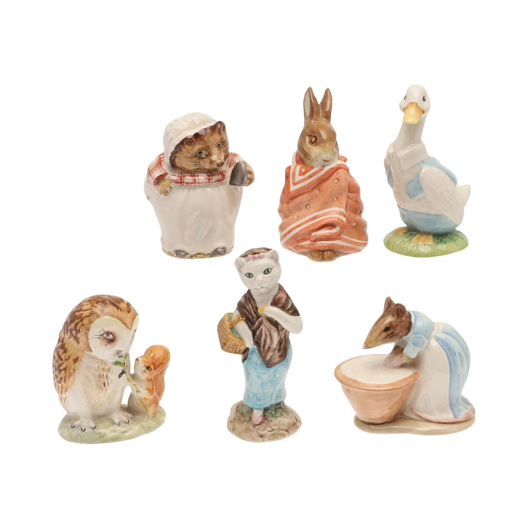 BESWICK BEATRIX POTTER FIGURES - POORLY PETER RABBIT. — European — Lawrences Auctioneers