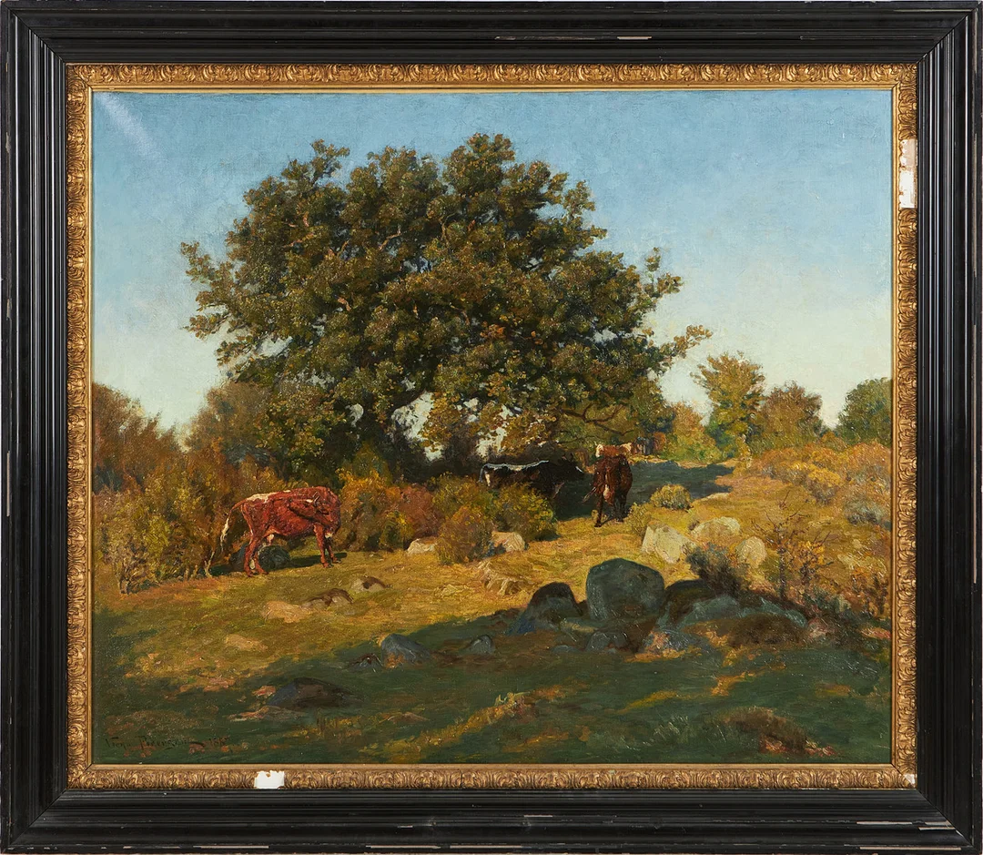 VIGGO PEDERSEN (DANMARK, 1854-1926). landskapsmotiv, olja på duk, signerad och daterad 1887. — Paintings — Stockholms Auktionsverk Magasin 5