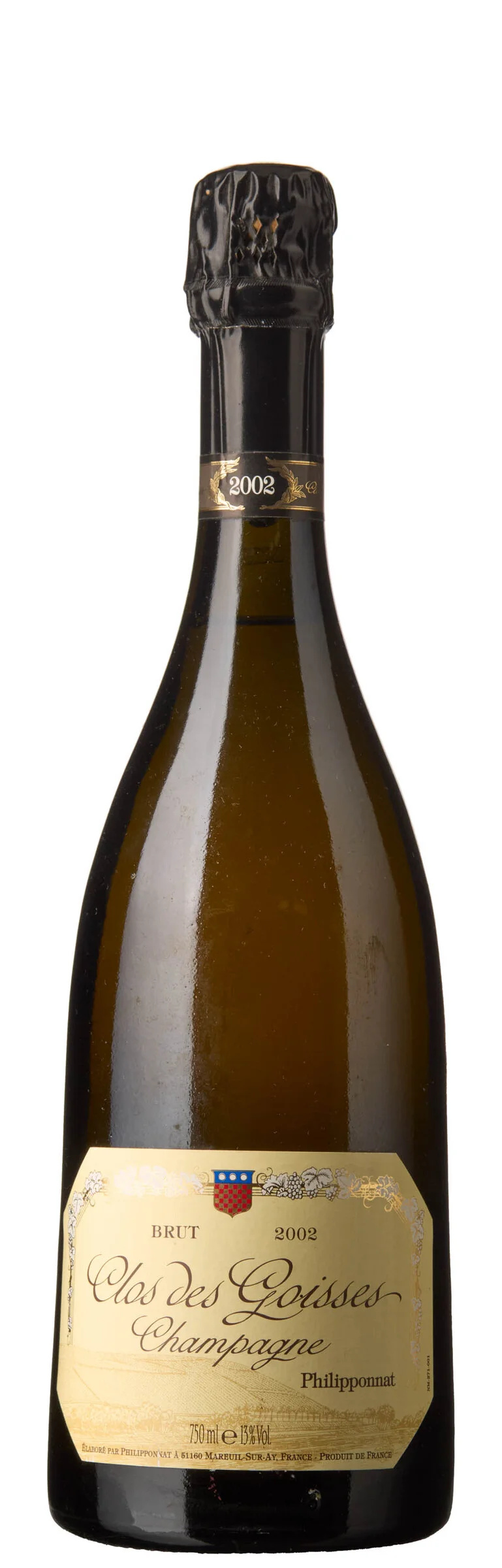 1 x Champagne Clos des Goisses Brut 2002, Philipponnat — 1 x Champagne Clos des Goisses Brut 2002, Philipponnat — Vin/Vin — Blomqvist