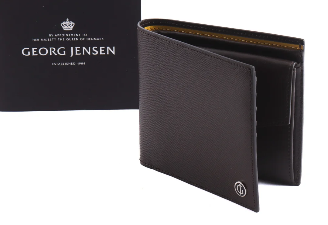 Georg Jensen. Unused wallet made of dark brown leather. — Clothing, shoes and accessories/Accessories — Lauritz
