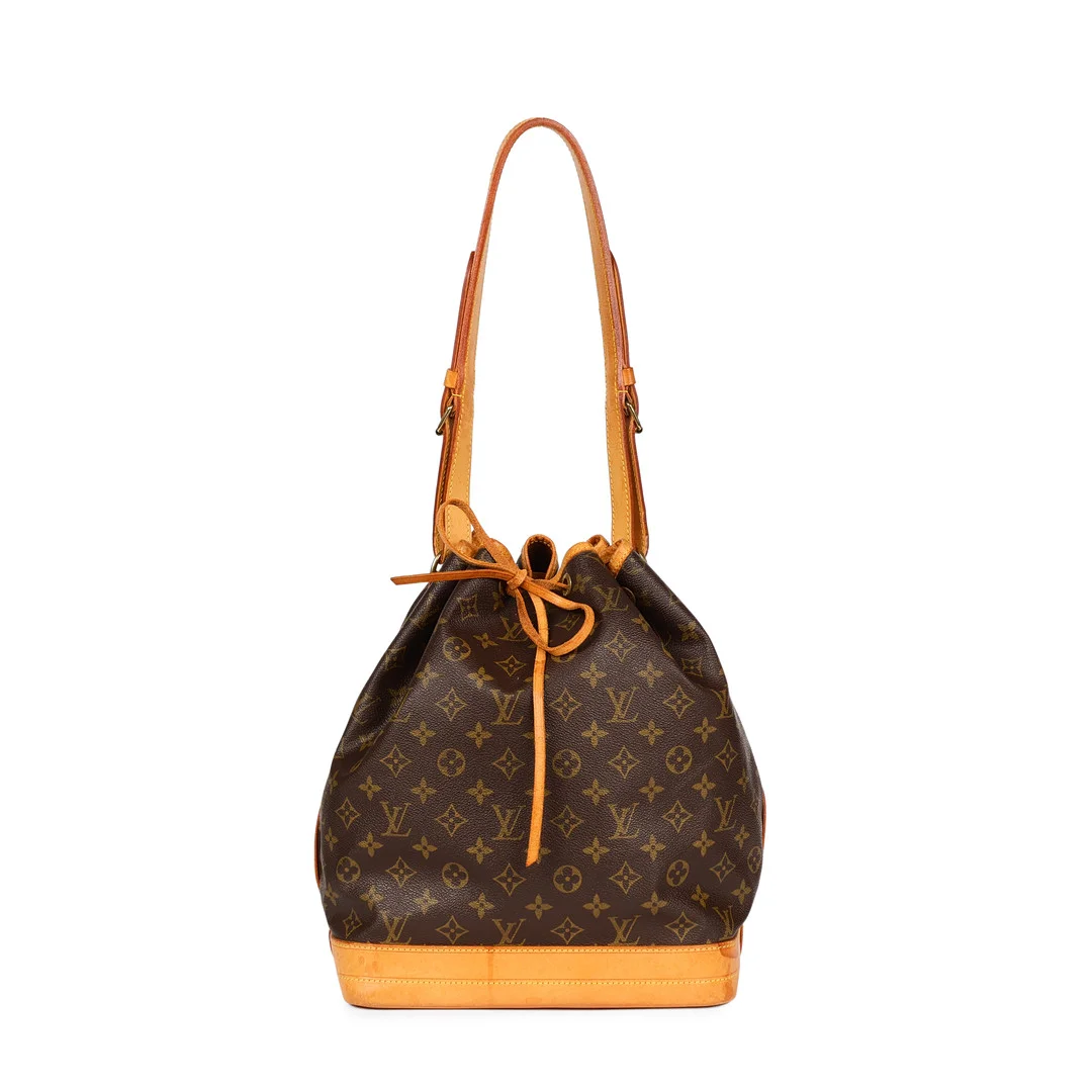 LOUIS VUITTON. Skuldertaske " Noe " taske af monogram canvas og læder. Frankrig. — Vintage & Designer Fashion — Palsgaard Kunstauktioner