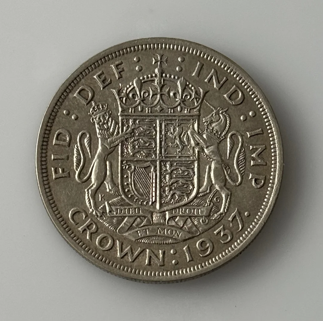 GEORGE VI 1937 SILVER CROWN. — Coins & Banknotes — Griffin’s Auctioneers