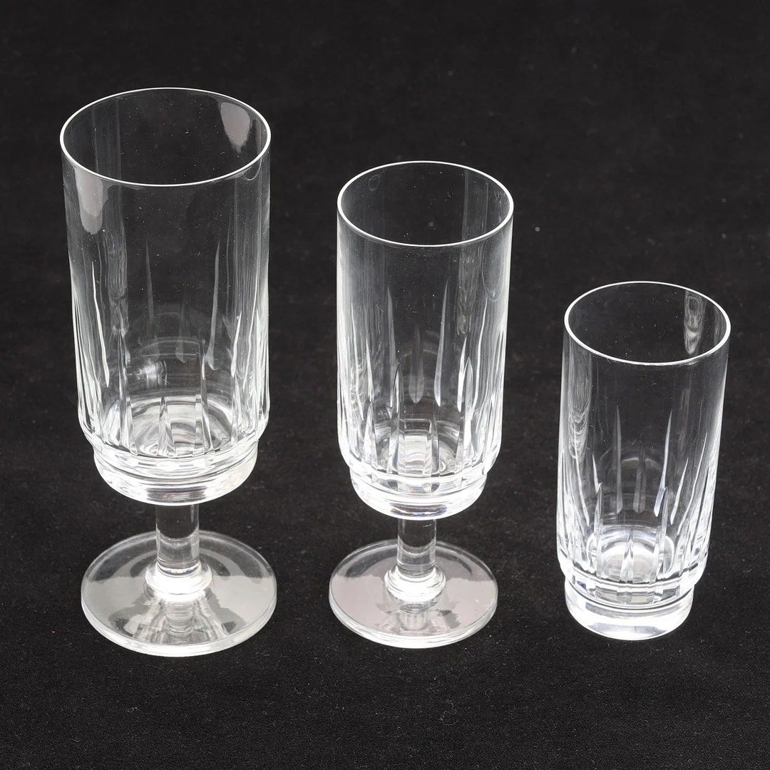 GLASSERVIS, 33 delar, "Palisad", Kosta Boda. — Tableware — RA Auktionsverket Norrköping