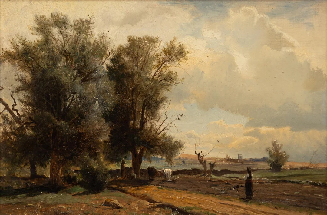 Gustav Rudberg, Skånskt landskap. — Konst/Klassisk svensk konst — Bukowskis