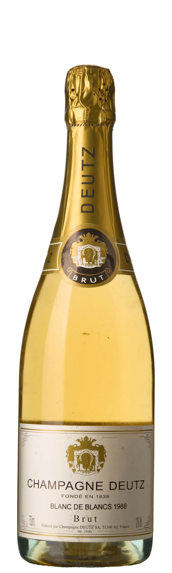 1 x Champagne Blanc de Blancs Vinotheque Brut 1988, Deutz — 1 x Champagne Blanc de Blancs Vinotheque Brut 1988, Deutz — Vin/Vin — Blomqvist
