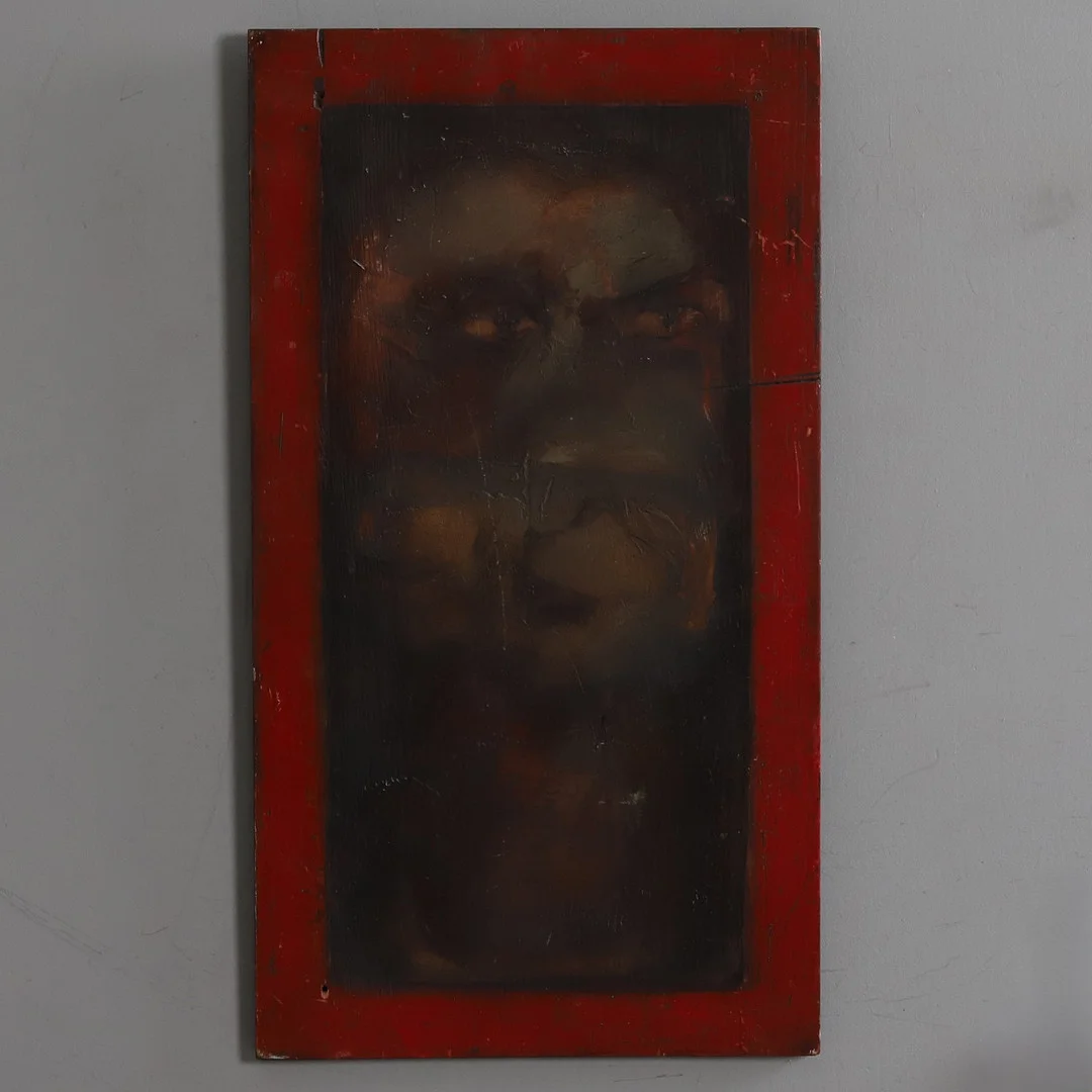JAN NALIWAJKO. BLANDTEKNIK PÅ TRÄ, figuralt motiv, signerad. — Paintings — Örebro Stadsauktioner