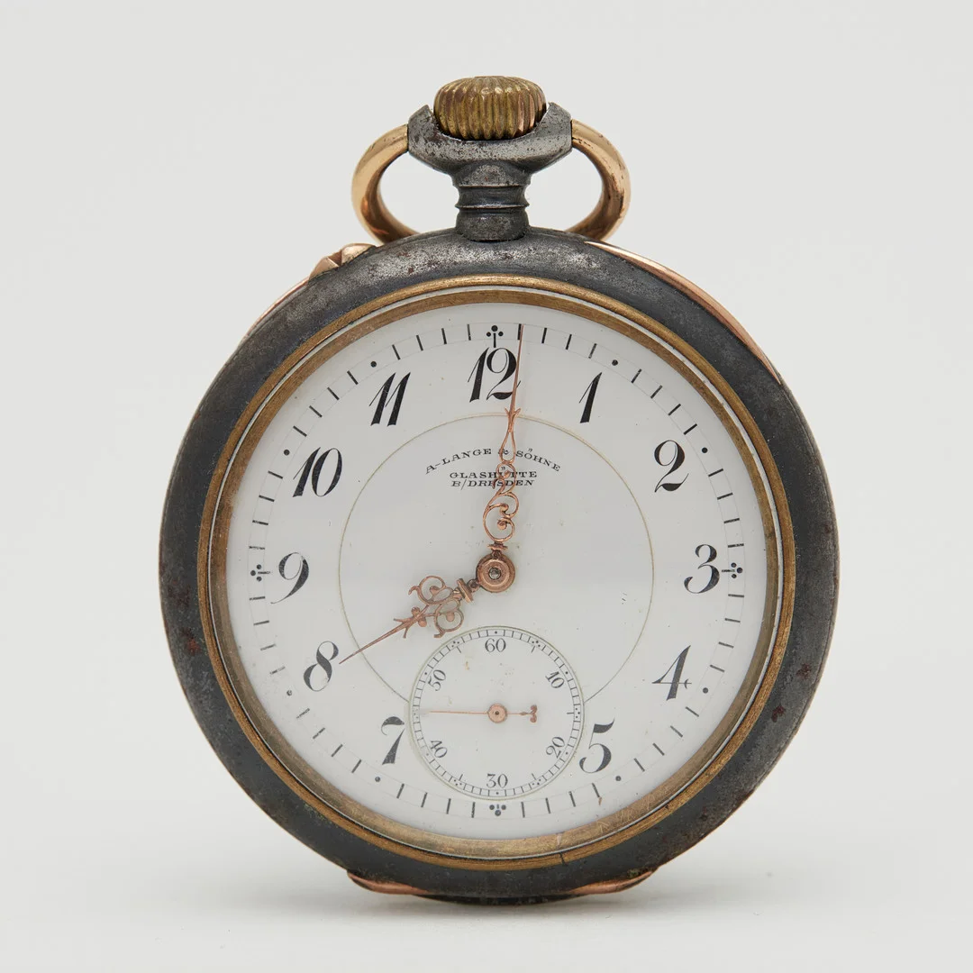 A. LANGE & SÖHNE, GLASHÜTTE 1A. Lépine-Taschenuhr, DUF Gunmetal, um 1915, Deutschland. — Pocket & Stop Watches — Stockholms Auktionsverk Köln