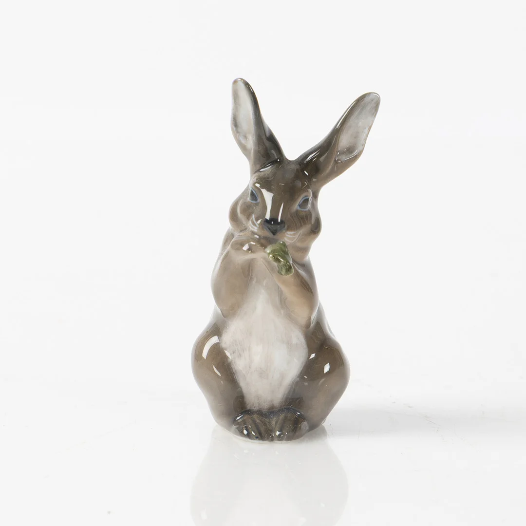 CHRISTIAN THOMAS. Royal Copenhagen, Danmark, Figurin, "Kanin" 1019, porslin. — European — Stockholms Auktionsverk Helsingborg