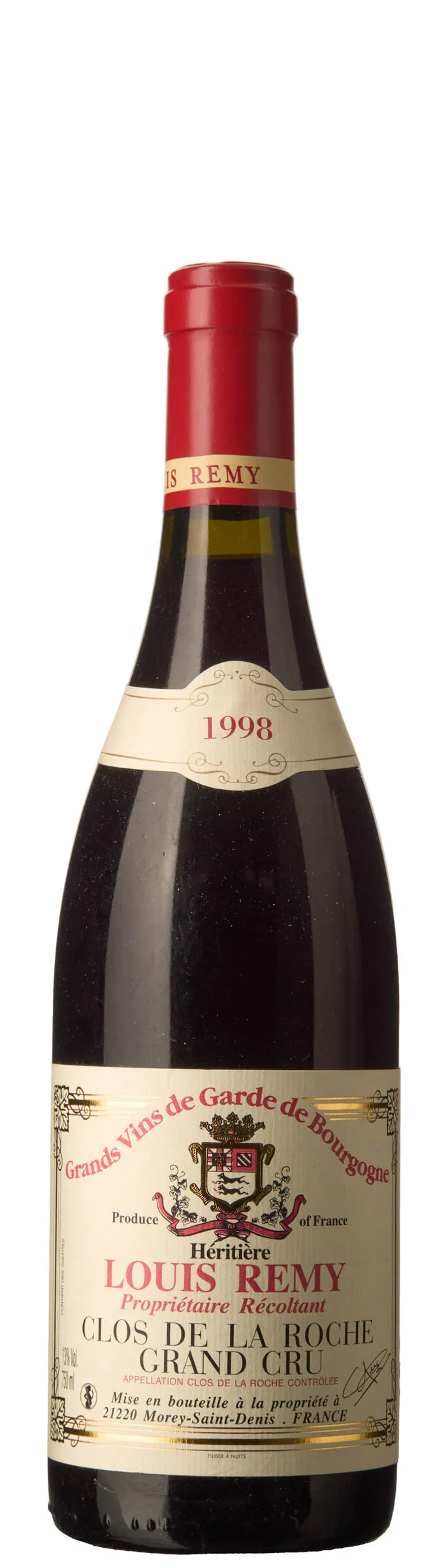 1 x Clos de la Roche Grand Cru 1998, Heritiere Louis Remy — 1 x Clos de la Roche Grand Cru 1998, Heritiere Louis Remy — Vin/Vin — Blomqvist