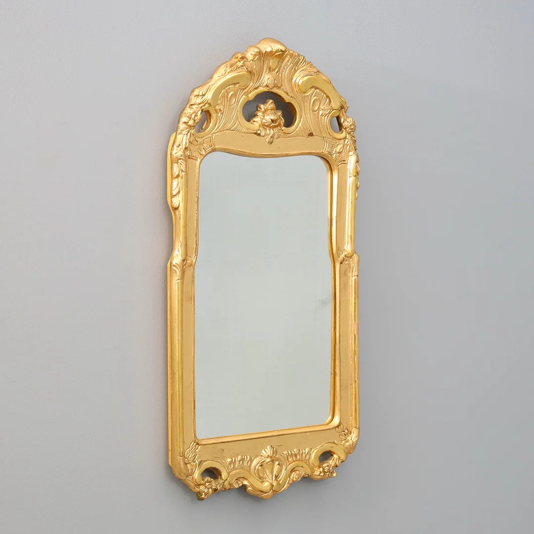 SPEGEL, rokoko-stil, AB Glas & Trä (G&T), Hovmantorp, 1900-tal. — Mirrors — Gomér & Andersson Nyköping