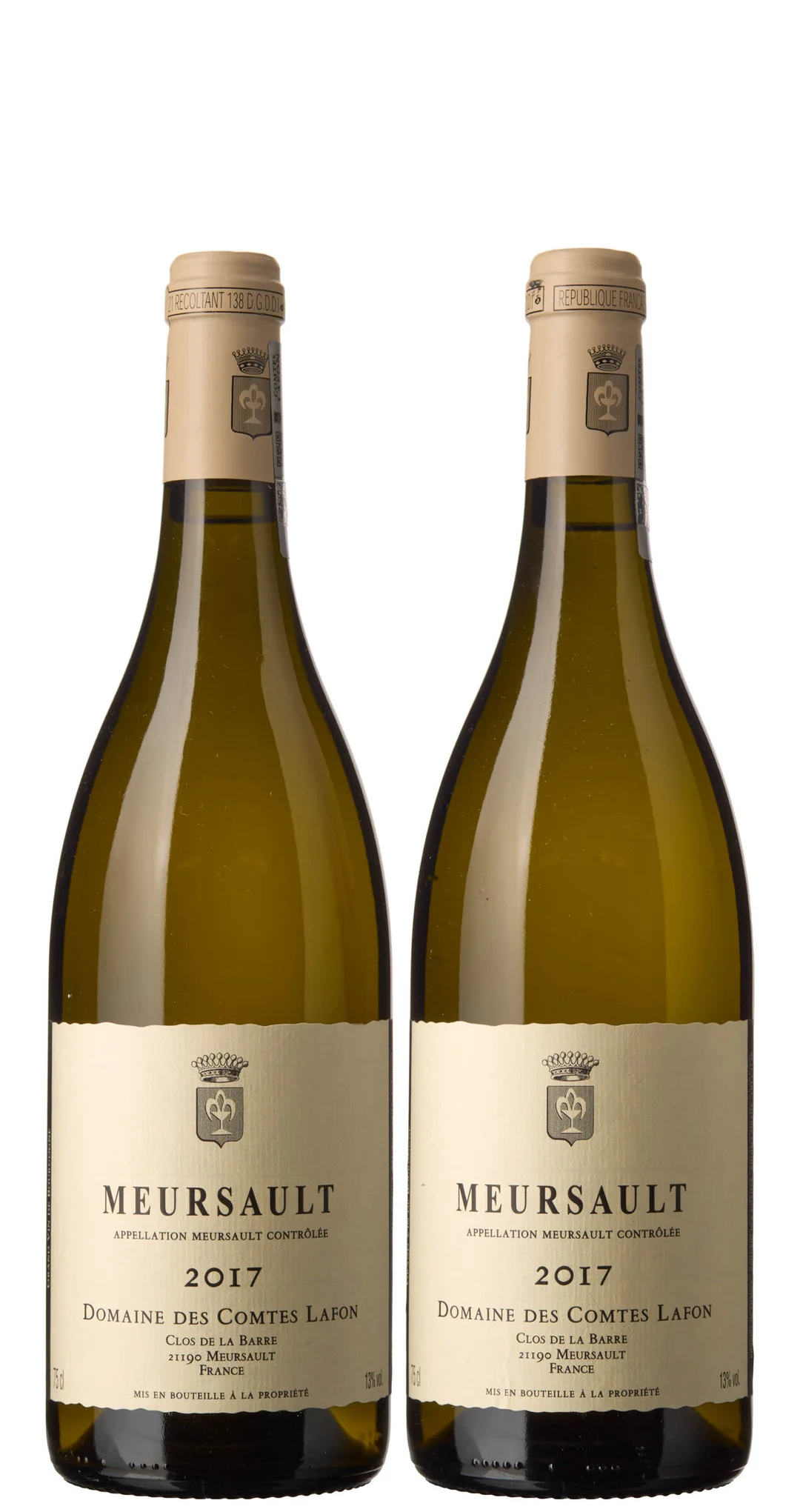 2 x Meursault 2017, Comtes Lafon — 2 x Meursault 2017, Comtes Lafon — Vin/Vin — Blomqvist