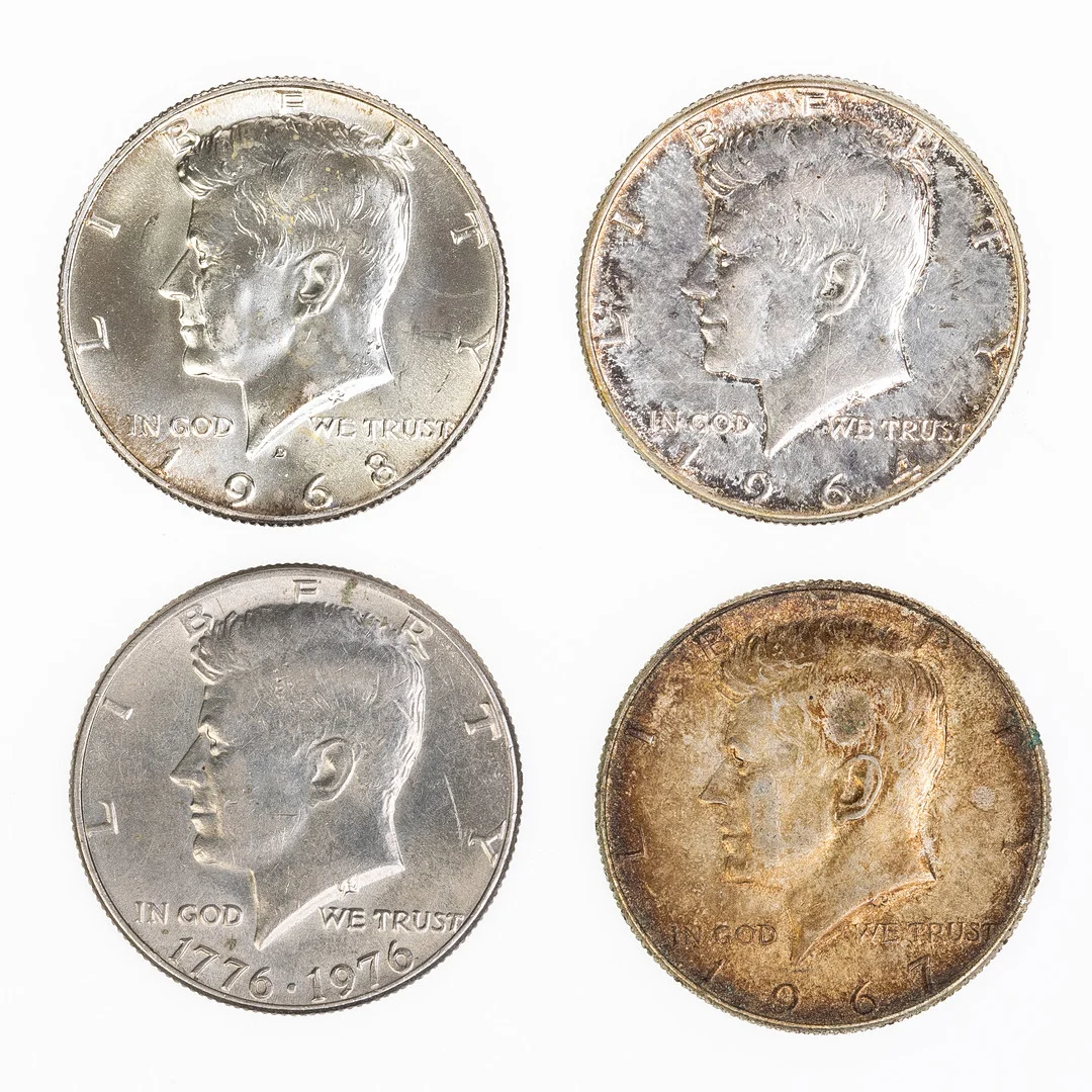 USA RANGE OF FOUR HALF DOLLAR COINS. — Coins & Banknotes — Griffin’s Auctioneers