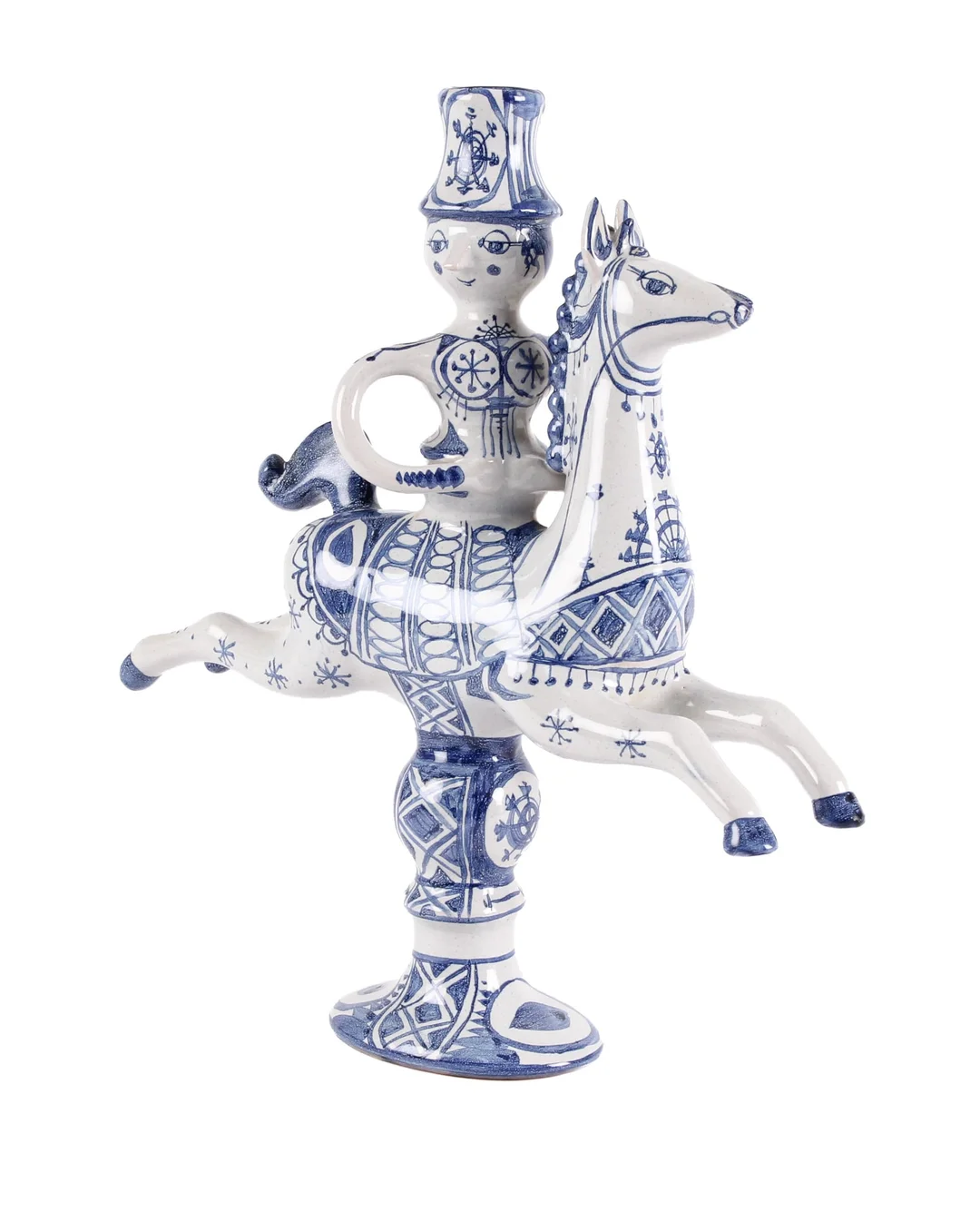 Bjørn Wiinblad. 'Rytter' candlestick — Glass, porcelain and ceramics/Figures — Lauritz