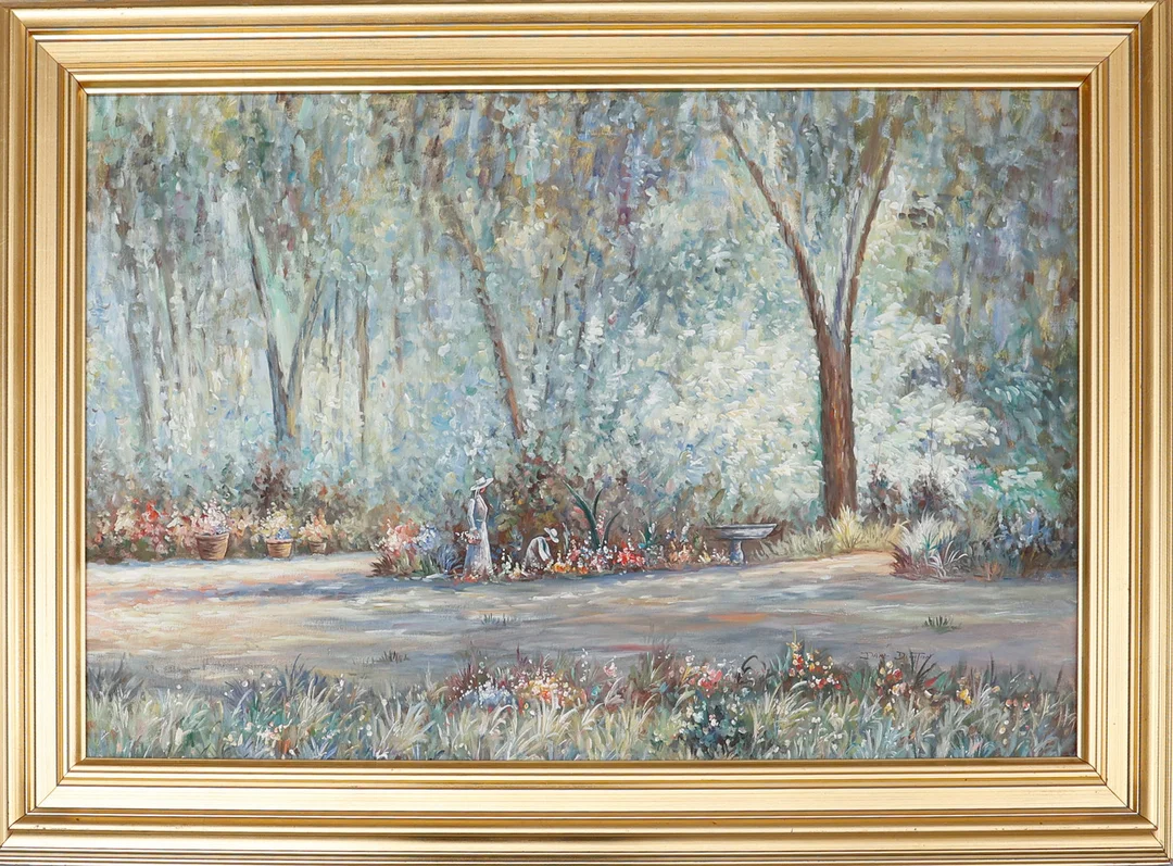 OIDENTIFIERAD KONSTNÄR. Olja på duk, signerad. — Paintings — Södermanlands Auktionsverk