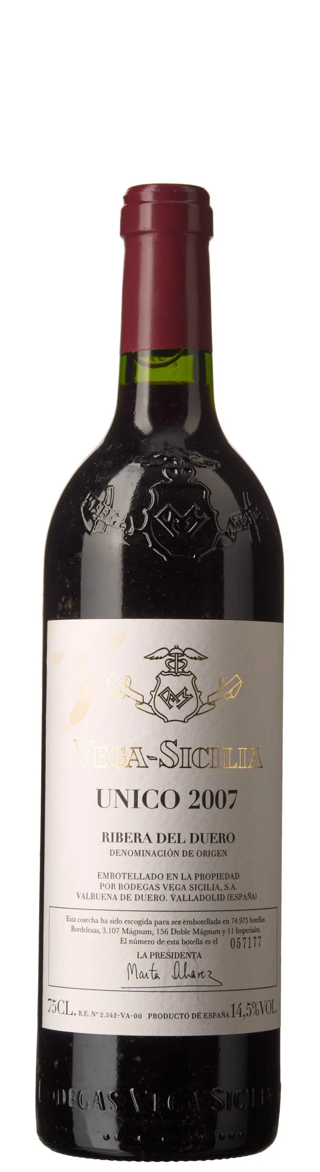 1 x Unico 2007, Vega-Sicilia — 1 x Unico 2007, Vega-Sicilia — Vin/Vin — Blomqvist