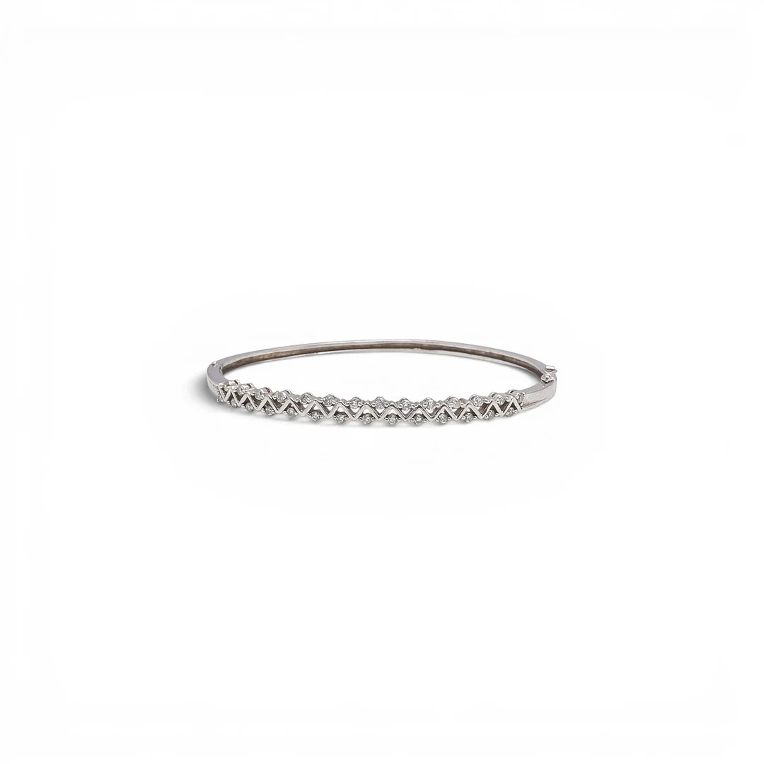 Zircons bangle bracelet. — Bracelets — Balclis