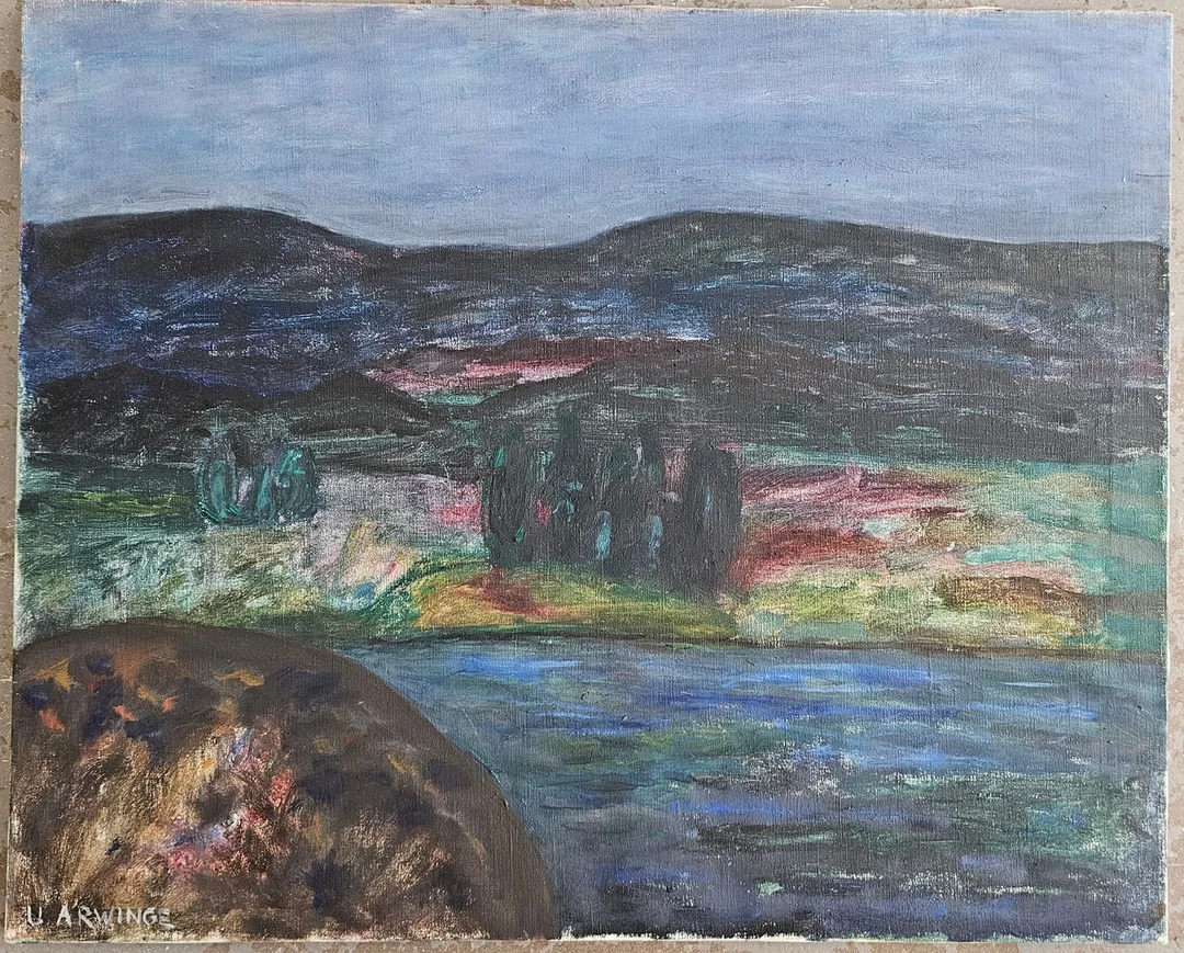 ULLA ARWINGE. Olja på duk, signerad U. Arwinge. — Paintings — Auktionshuset Thörner & Ek
