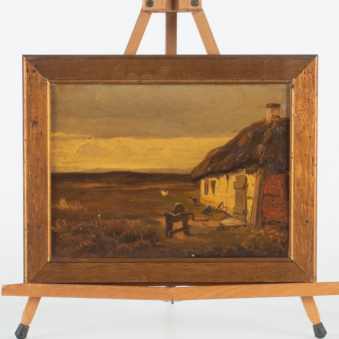 OIDENTIFIERAD KONSTNÄR. Olja på duk, sannolikt England 18-1900-tal. — Paintings — Laholms Auktionskammare