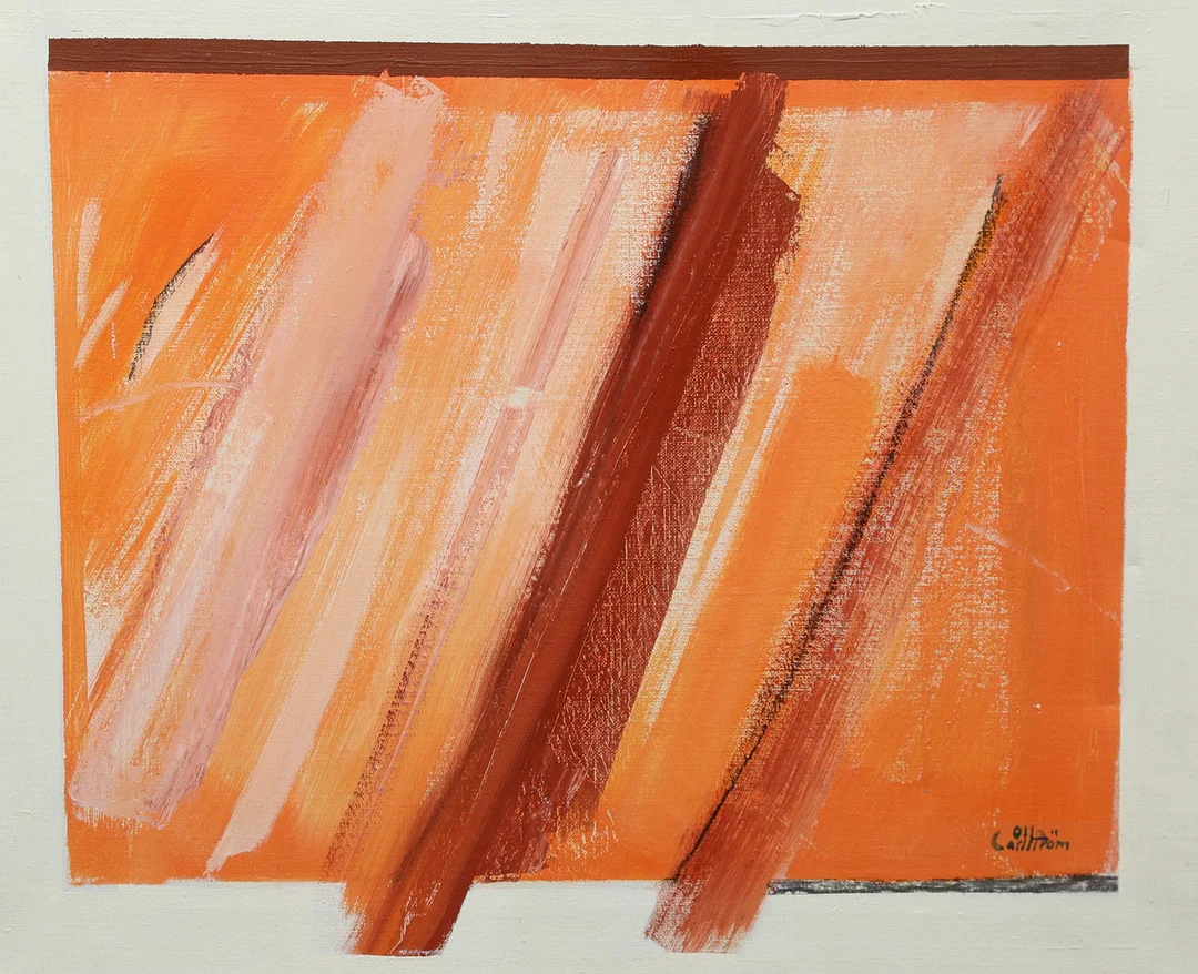 OLLE CARLSTRÖM. olja på duk, signerad. — Paintings — Gomér & Andersson Linköping